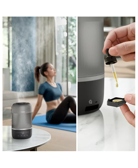 Philips | Humidifier | HU1510/03 Series 1000 | 19.6 W | Water tank capacity 3 L | Suitable for rooms up to 41 m² | Ultrasonic |