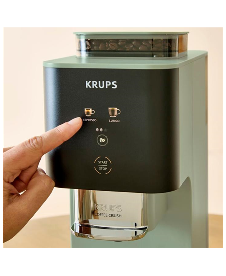 Krups Coffee Crush Coffee maker SA401LE0, Black/Green | Krups