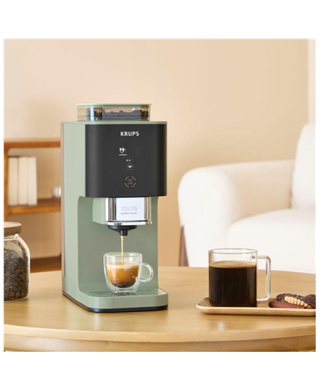 Krups Coffee Crush Coffee maker SA401LE0, Black/Green | Krups