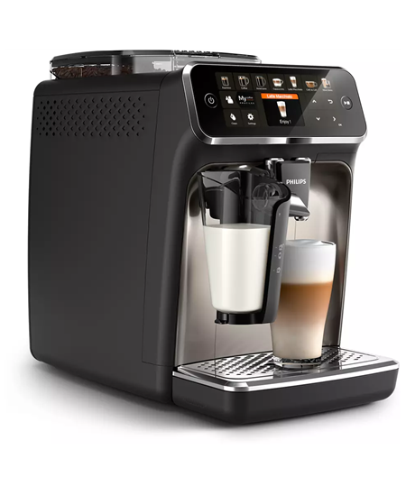 Philips | Series 5400 Coffee Maker | EP5447/90 | Pump pressure 15 bar | Built-in milk frother | Fully Automatic | 1500 W | Black