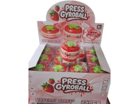 Press Gyroball – braškės formos sukamasis fidget žaislas