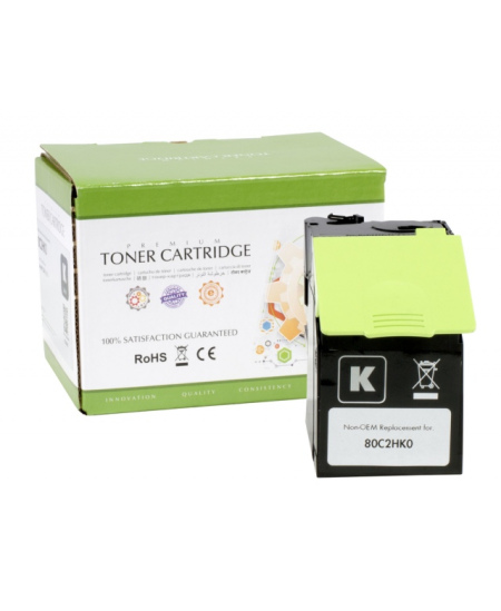 Static Control Lazerinė kasetė juoda, suderinama su Lexmark 802HK (80C2HC0)