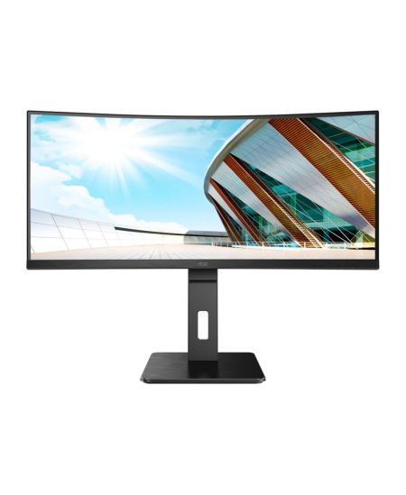 AOC | Curved Monitor | CU34P2A | 34 " | VA | 21:9 | 100 Hz | 1 ms | 3440 × 1440 | 300 cd/m² | Headphone out (3.5mm) | HDM