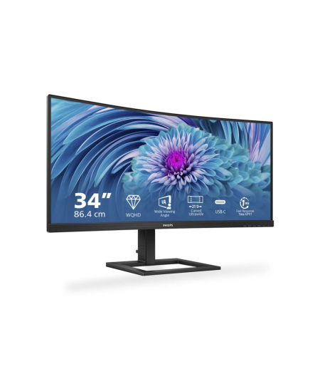 Philips | UltraWide LCD Monitor | 346E2CUAE | 34  " | VA | WQHD | 21:9 | 100 Hz | 4 ms | 3440 x 1440 | 300 cd/m² | HDMI po