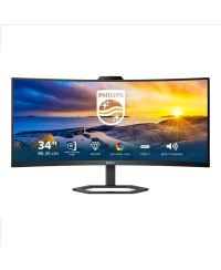 Philips | Monitor with Windows Hello Webcam | 34E1C5600HE/00 | 34 " | VA | 21:9 | 100 Hz | 4 ms | 3440 x 1440 pixels | 300 