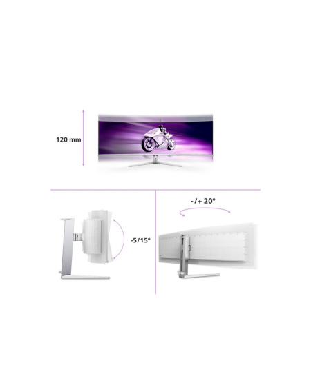 Philips | 49M2C8900L/00 | 49 " | OLED | 32:9 | 144 Hz | 0.03 ms | 5120 x 1440 pixels | HDMI ports quantity 2 | Warranty 24 