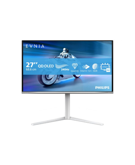 Philips | 27M2N6501L/00 | 27 " | QD-OLED | 16:9 | 240 Hz | 0.03 ms | 2560 x 1440 pixels | 400 cd/m² | HDMI ports quantity 