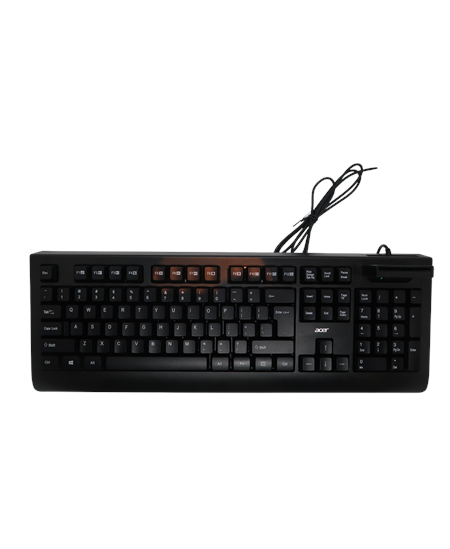 Acer AKW320 | Keyboard | Wired | US | Smart Card Reader | Black | Retil pack
