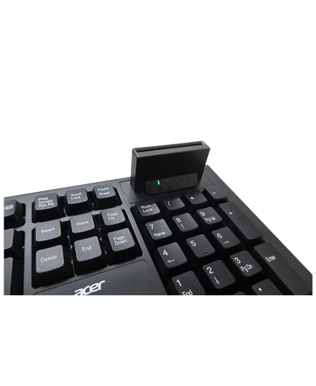 Acer AKW320 | Keyboard | Wired | US | Smart Card Reader | Black | Retil pack