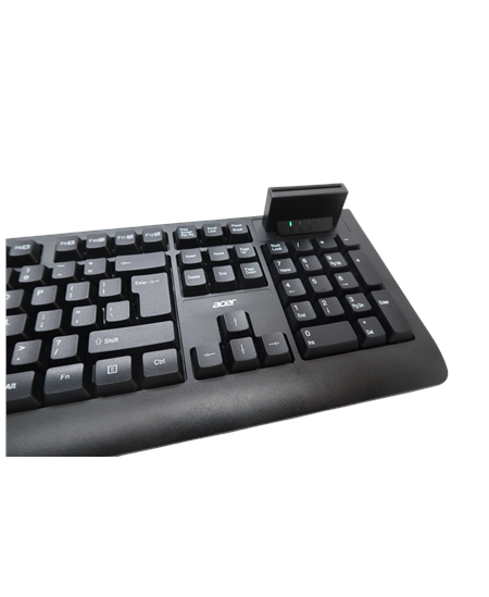 Acer AKW320 | Keyboard | Wired | US | Smart Card Reader | Black | Retil pack