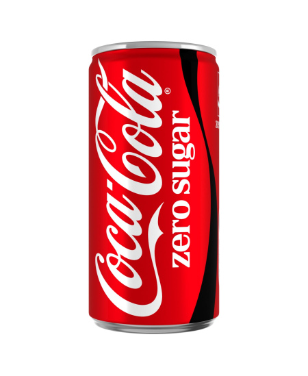 Gazuotas gaivusis gėrimas COCA-COLA Zero, 0,2 l, skardinė