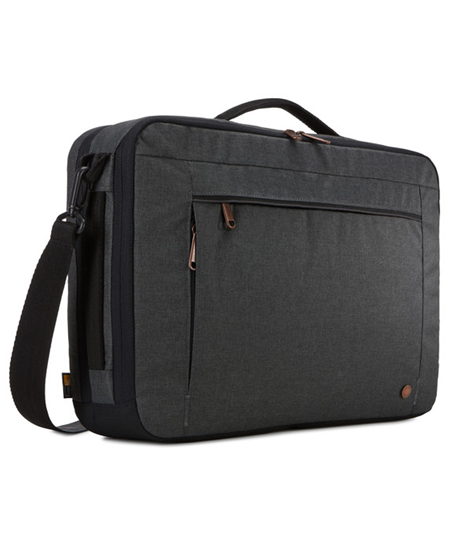 Case Logic | Era Hybrid Briefcase | Fits up to size 15.6 " | Messenger - Briefcase/Backpack | Shoulder strap | Obsidian