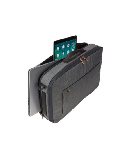 Case Logic | Era Hybrid Briefcase | Fits up to size 15.6 " | Messenger - Briefcase/Backpack | Shoulder strap | Obsidian