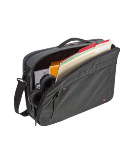 Case Logic | Era Hybrid Briefcase | Fits up to size 15.6 " | Messenger - Briefcase/Backpack | Shoulder strap | Obsidian
