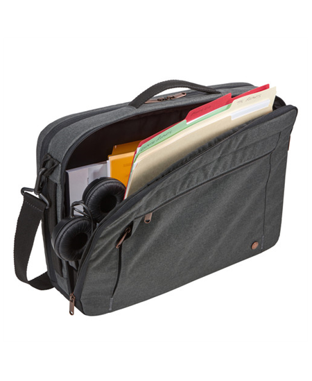 Case Logic | Era Hybrid Briefcase | Fits up to size 15.6 " | Messenger - Briefcase/Backpack | Shoulder strap | Obsidian