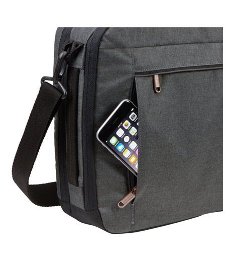 Case Logic | Era Hybrid Briefcase | Fits up to size 15.6 " | Messenger - Briefcase/Backpack | Shoulder strap | Obsidian