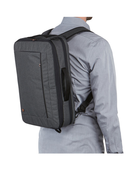 Case Logic | Era Hybrid Briefcase | Fits up to size 15.6 " | Messenger - Briefcase/Backpack | Shoulder strap | Obsidian