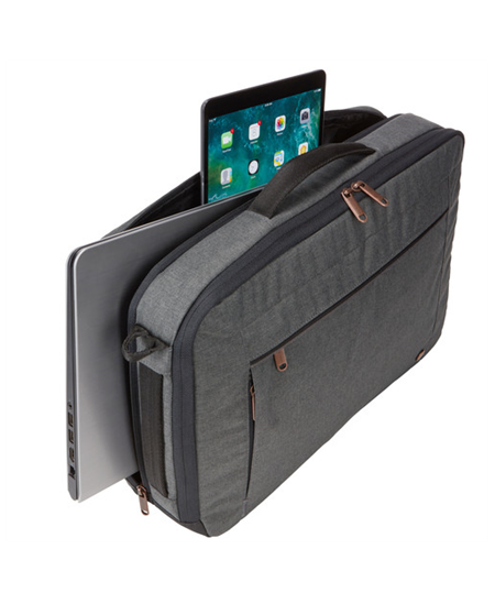 Case Logic | Era Hybrid Briefcase | Fits up to size 15.6 " | Messenger - Briefcase/Backpack | Shoulder strap | Obsidian