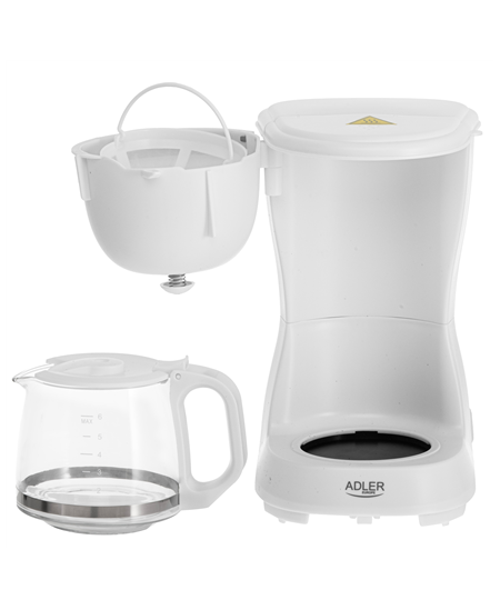 Adler Coffee Maker | AD 4381w | Drip | 600 W | White