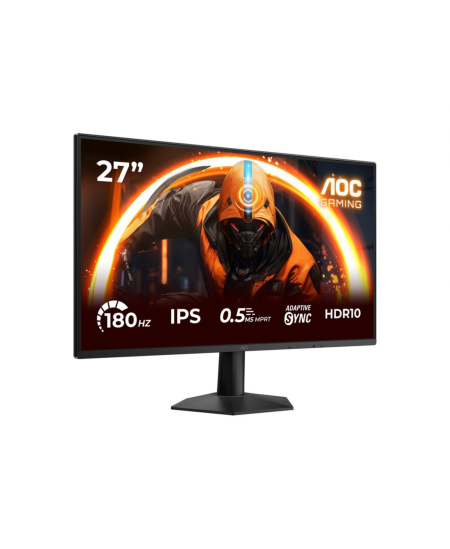 AOC 27G50F | 27 " | IPS | FHD | 16:9 | 144 Hz | 0.5 ms | 1920 x 1080 pixels | 300 cd/m² | HDMI ports quantity 1 | Black