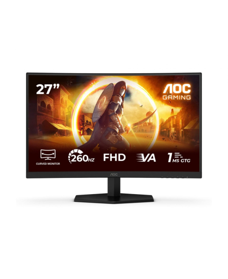 AOC C27G42ZE | 27 " | Fast VA | FHD | 16:9 | 260 Hz | 1 ms | 1920 x 1080 pixels | 300 cd/m² | HDMI ports quantity 1 | Blac