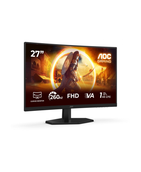 AOC C27G42ZE | 27 " | Fast VA | FHD | 16:9 | 260 Hz | 1 ms | 1920 x 1080 pixels | 300 cd/m² | HDMI ports quantity 1 | Blac