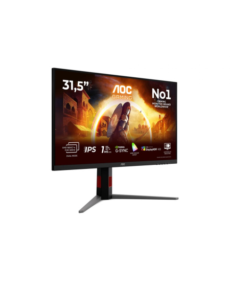 AOC U32G4U | 32 " | Fast IPS | UHD | 16:9 | 160 Hz | 1 ms | 3840 x 2160 pixels | 450 cd/m² | HDMI ports quantity 2 | Black