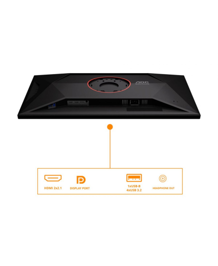 AOC U32G4U | 32 " | Fast IPS | UHD | 16:9 | 160 Hz | 1 ms | 3840 x 2160 pixels | 450 cd/m² | HDMI ports quantity 2 | Black