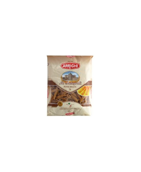 Makaronai ARRIGHI, pilno grūdo, penne rigate, 500 g