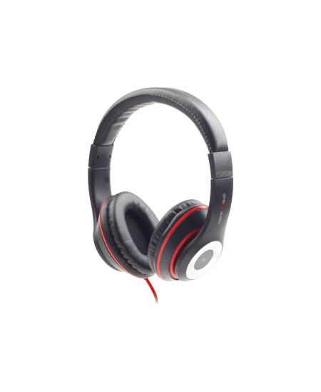 Gembird Stereo headset, "Los Angeles" + microphone, passive noise canceling Black, 3.5 mm