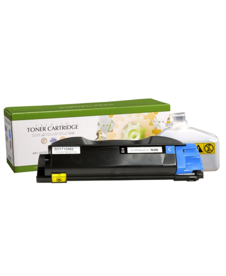Static Control Lazerinė kasetė žydra, suderinama su Kyocera TK-590C