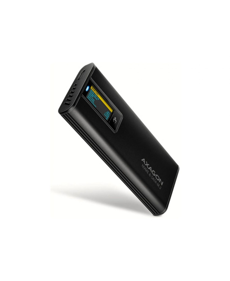 AXAGON USB-C 10Gbps - M.2 NVMe & SATA SSD DISPLAY box | EEM2-SD2B
