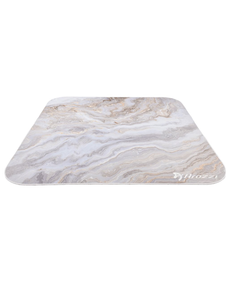 Arozzi Zona Square Floor Pad | White Marble