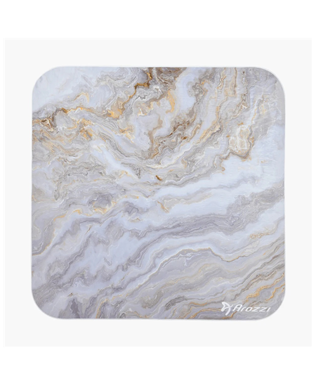 Arozzi Zona Square Floor Pad | White Marble