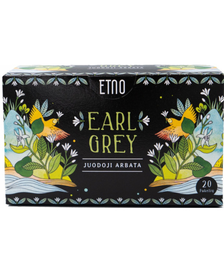 Juodoji arbata ETNO, Earl Grey, 20 vnt