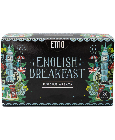Juodoji arbata ETNO, English Breakfast, 20 vnt