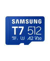 Samsung microSDXC UHS-I Card | T7 | 512 GB | microSD | Flash memory class U3, V30, A2