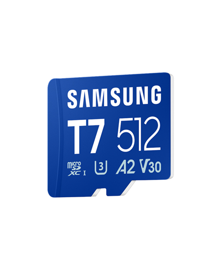 Samsung microSDXC UHS-I Card | T7 | 512 GB | microSD | Flash memory class U3, V30, A2