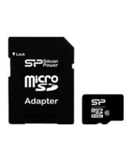 Silicon Power 16 GB, MicroSDHC, Flash memory class 10, SD adapter