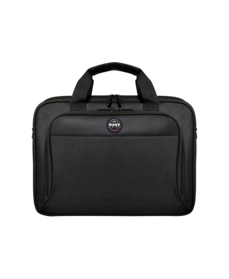 PORT DESIGNS HANOI II CLAMSHELL 105064 Fits up to size 15.6 ", Black, Shoulder strap, Messenger - Briefcase