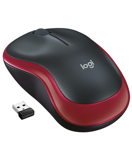 Logitech | Mouse | M185 | Wireless | Red