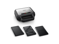 TEFAL | UltraCompact 3in1 SW383D10 | Sandwich Maker | 700 W | Number of plates 3 | Gray/Black