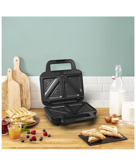TEFAL | UltraCompact 3in1 SW383D10 | Sandwich Maker | 700 W | Number of plates 3 | Gray/Black