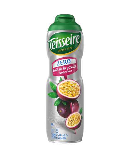Sirupas TEISSEIRE, pasiflorų skonio, be cukraus, 0,6l