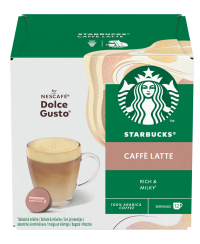 Kavos kapsulės STARBUCKS, Dolce Gusto Caffe Latte, 12 vnt, 121,2 g