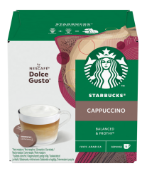 Kavos kapsulės STARBUCKS, Dolce Gusto Cappucino, 12 vnt, 120 g