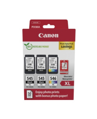 Canon PG-545XL/CL-546XL (8286B015) Photo value pack Rašalinių kasečių komplektas, BK/CMY