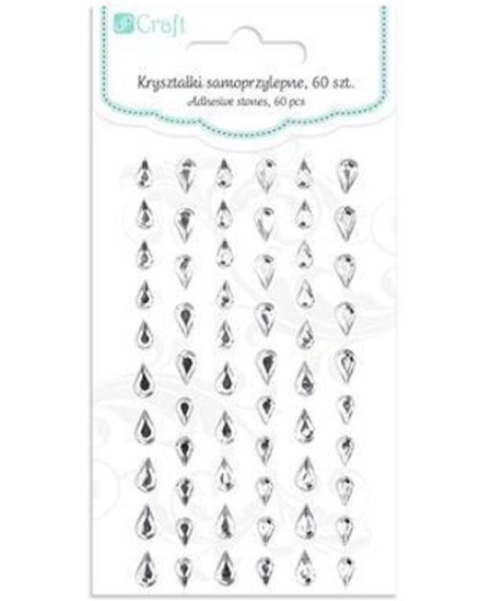 Dekor.lipnūs kristalai LAŠELIAI 60vnt.