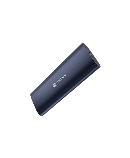Natec | Rhino M.2 NVME Lite USB-C External, Gen 2 Steel Navy | Solid-state drive interface NVMe