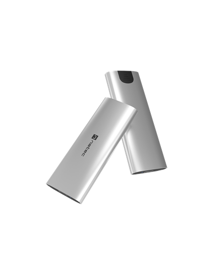 Natec | Rhino M.2 NVME Lite USB-C External, Gen 2 Steel Arctic Silver | Solid-state drive interface NVMe